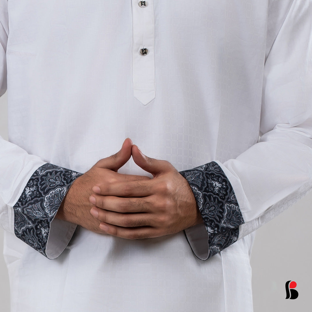 Men's Exclusive Panjabi (White)