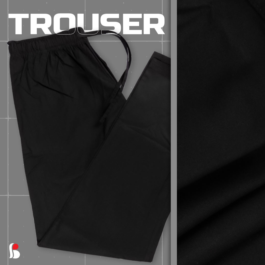 Men's Regular Fit Trousers (Black) MT-1015