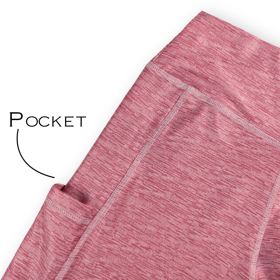 Ladies Yoga Leggings with pocket (Printed)-L337