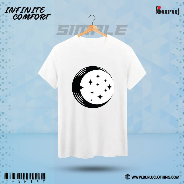 Buruj Men's Printed T-Shirt (White)