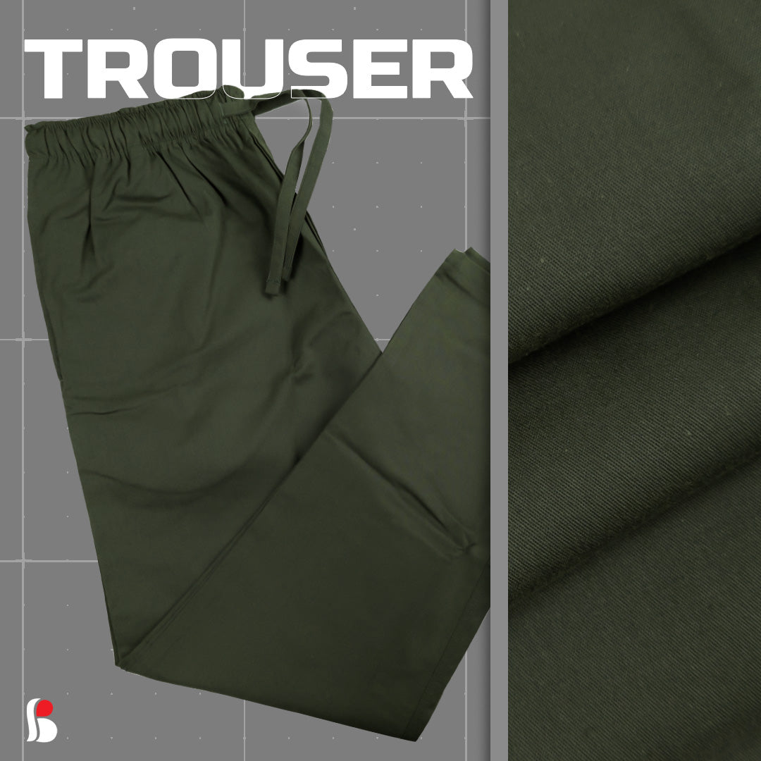 Men's Regular Fit Trousers (Olive) MT-1018