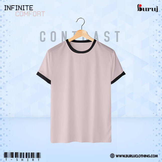 Buruj Men's (Contrast) T-Shirt (Pink) - Buruj