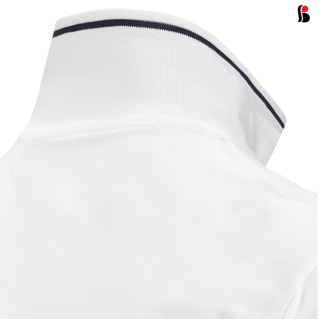 Men's Sporty Elegant PK Polo-Shirt (White) - Buruj