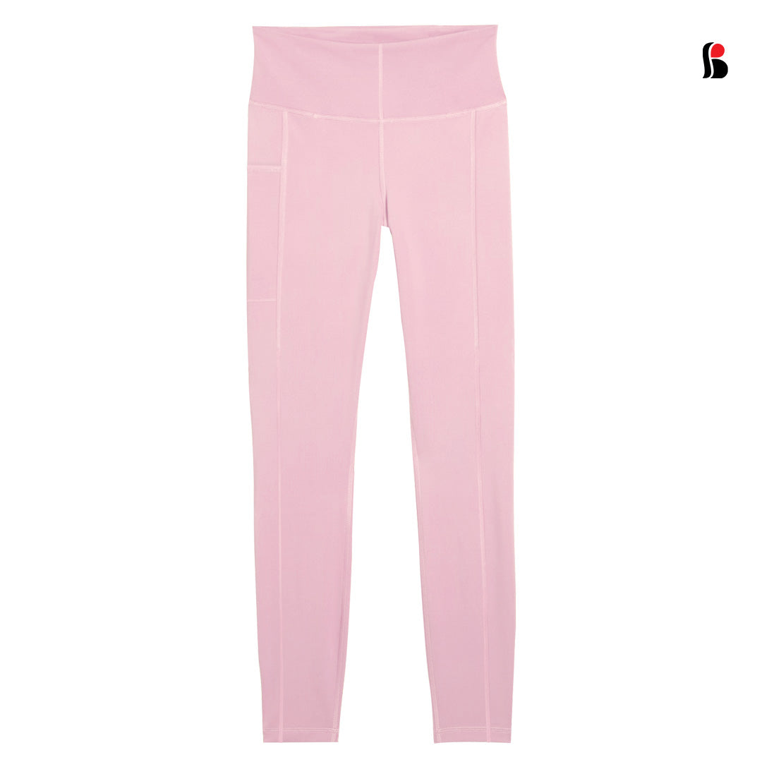 Ladies Yoga Leggings with pocket (Pink)-L323