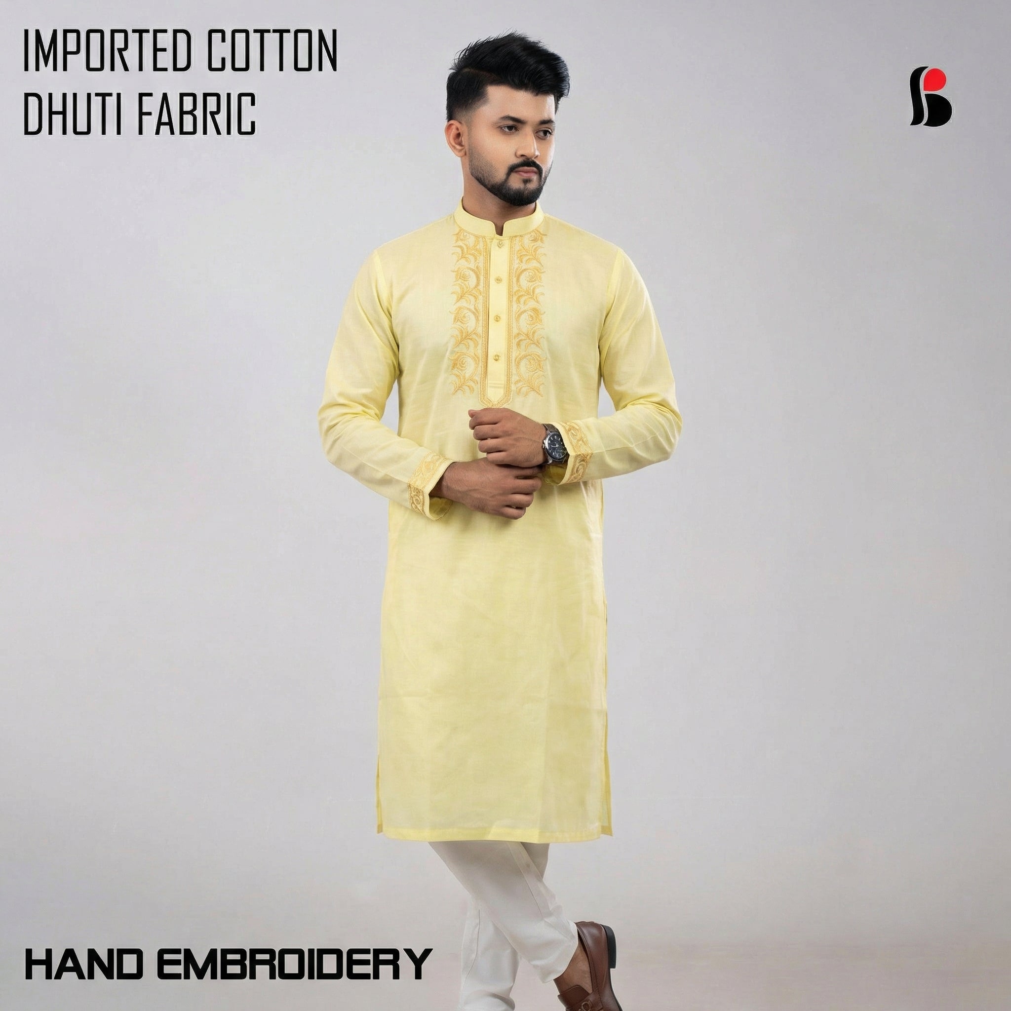 Men's Hand Embroidiery Exclusive Panjabi (MP-883)