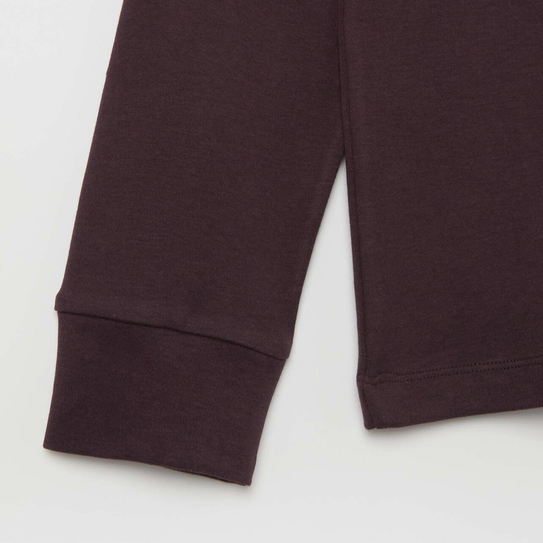 Men's LongSleeve T-Shirt (Maroon) with cuff MLT-432