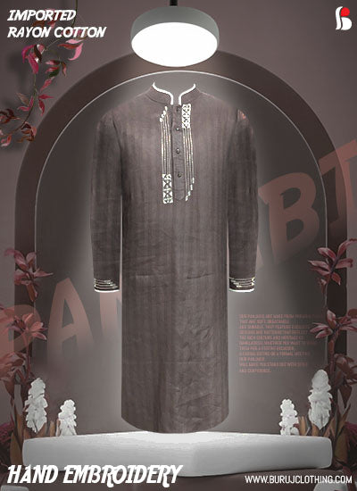 Men's Panjabi (Hand Embroidery) - Buruj