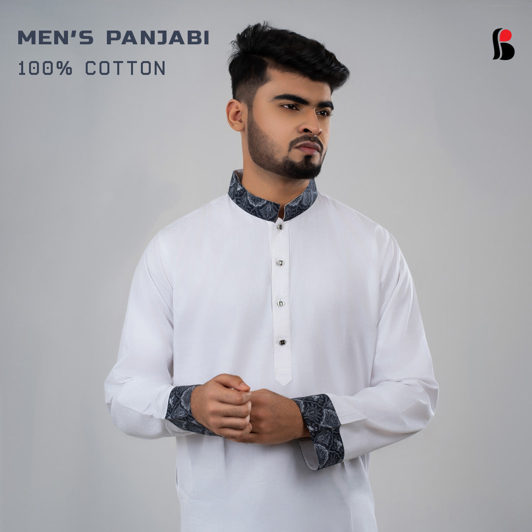 Men's Exclusive Panjabi (White)