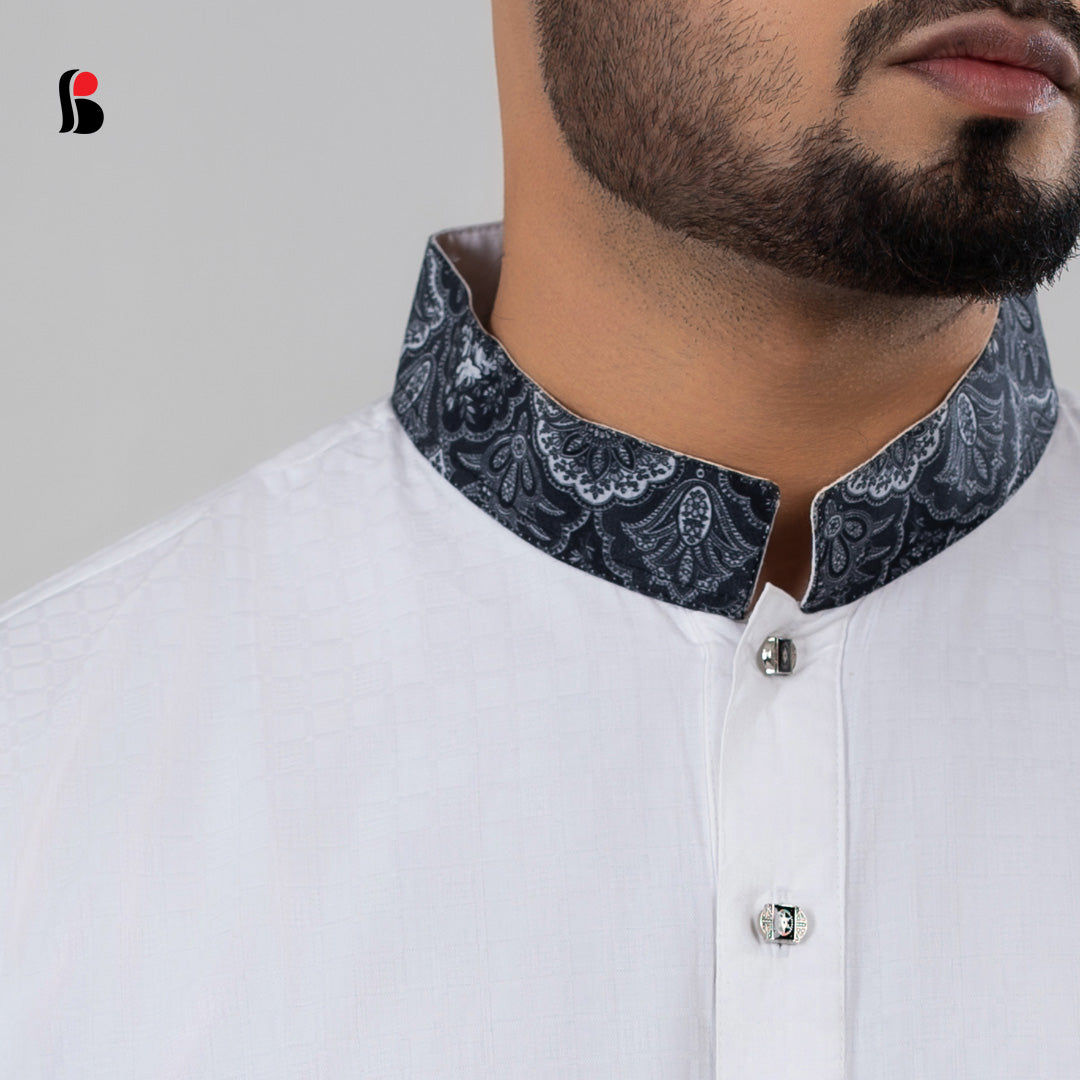 Men's Exclusive Panjabi (White)