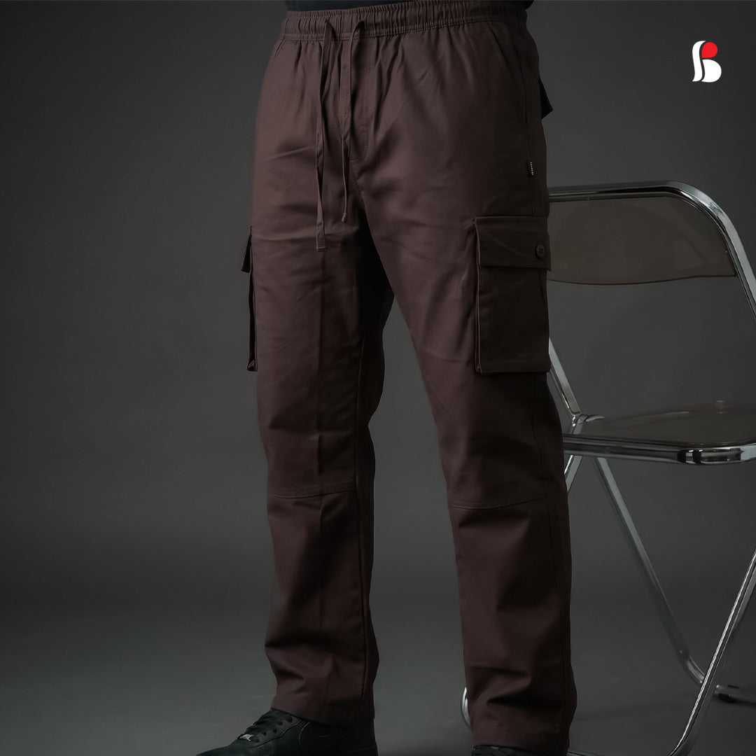 Cargo Trousers [6 pockets] - Coffee MCT-254