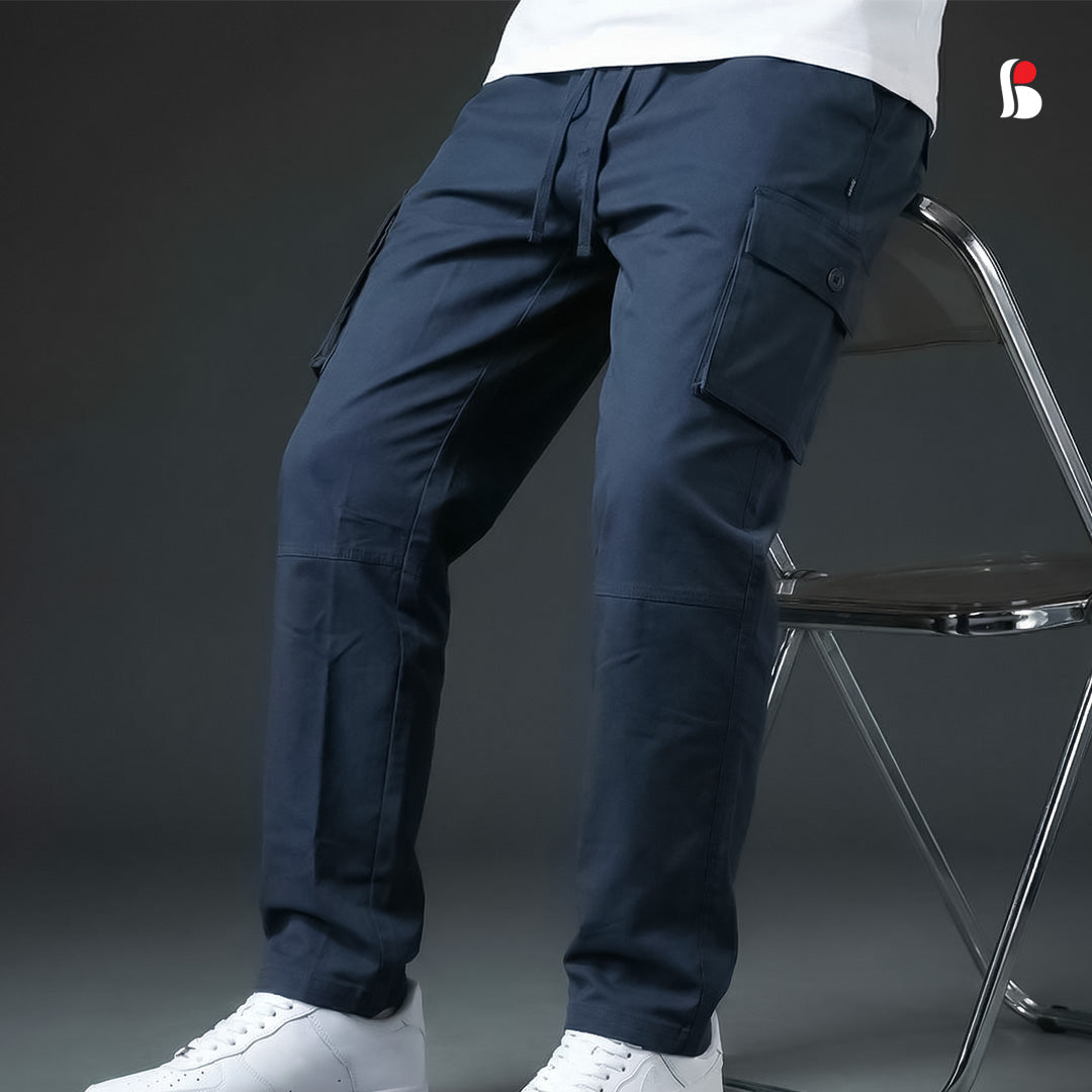 Cargo Trousers [6 pockets] - Navy MCT-253