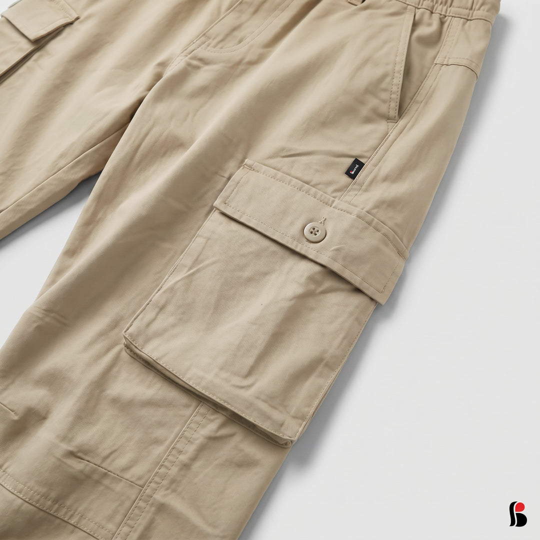 Cargo Trousers [6 pockets] - Beige MCT-252