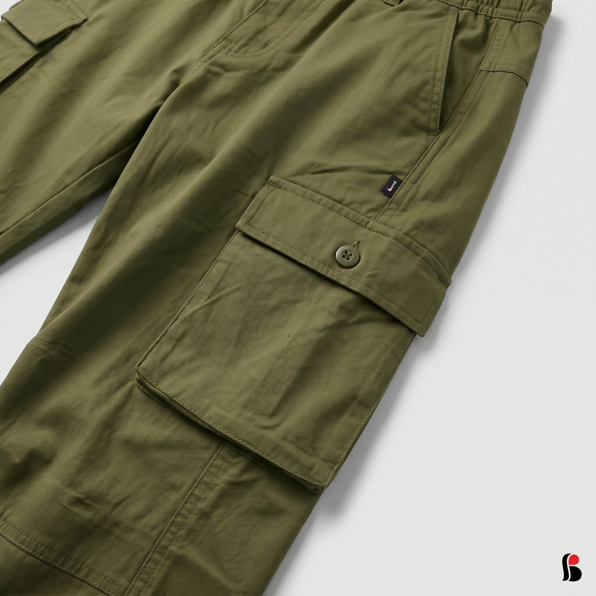 Cargo Trousers [6 pockets] - Olive MCT-256