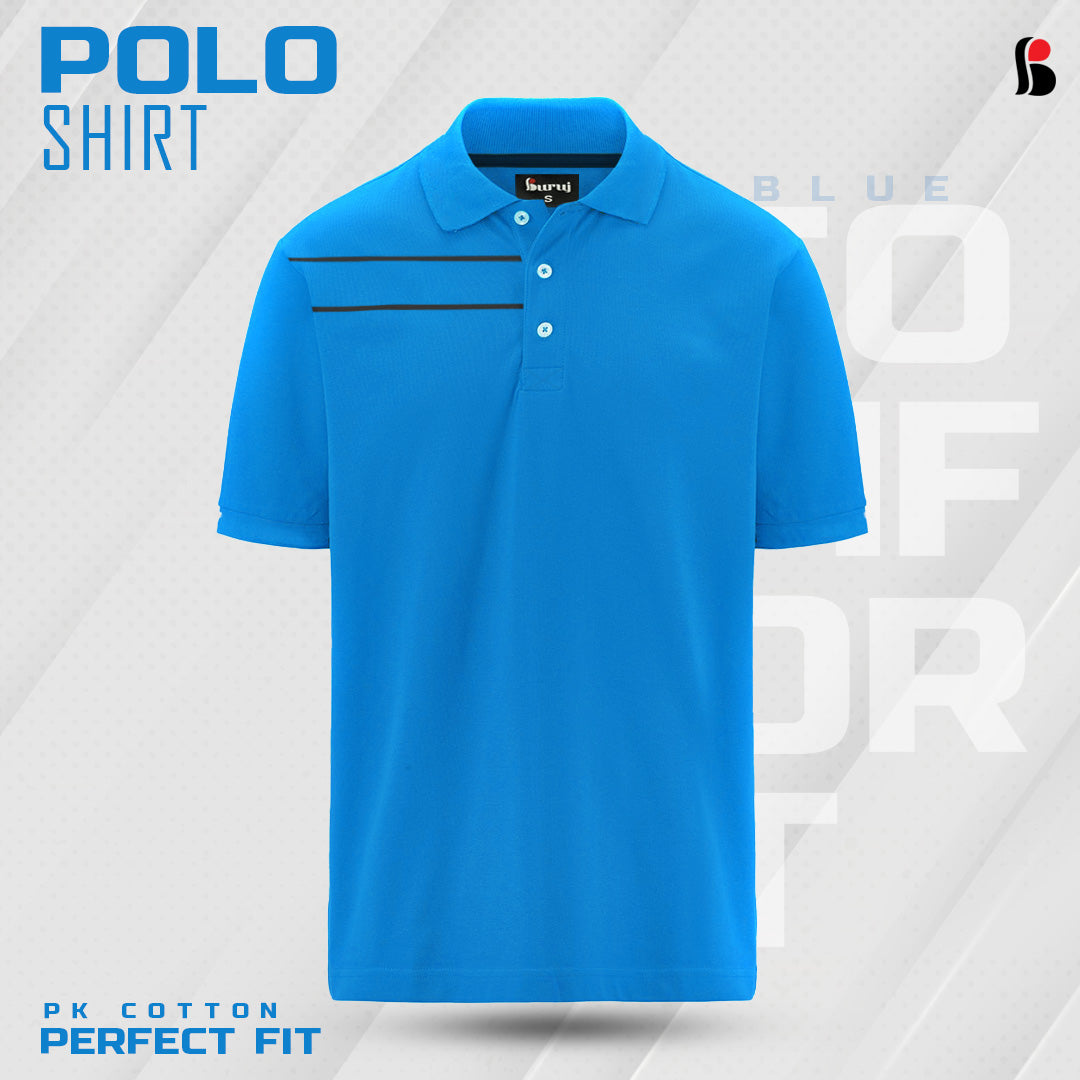 Men's Sporty Elegant PK Polo-Shirt (Blue) - Buruj