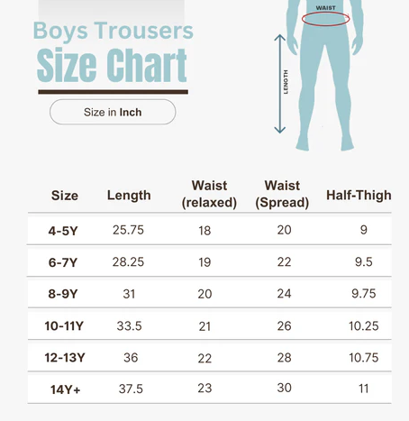 Boys Regular Fit Trousers BT-347