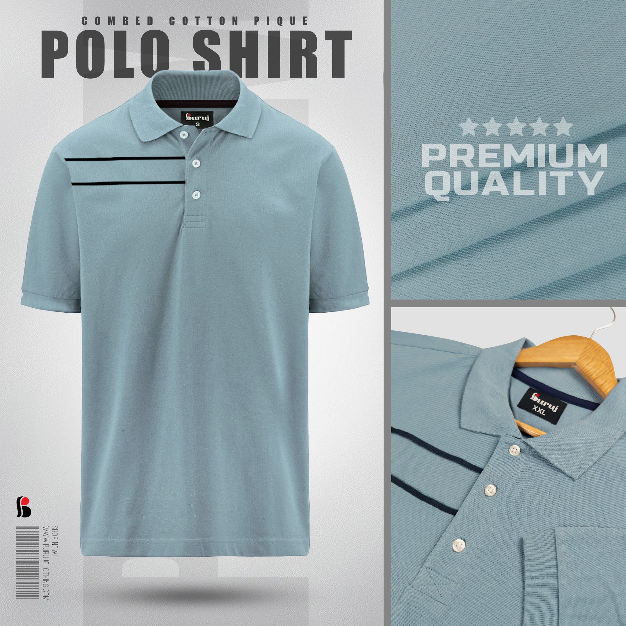 Men's Sporty Elegant PK Polo-Shirt (Teal)