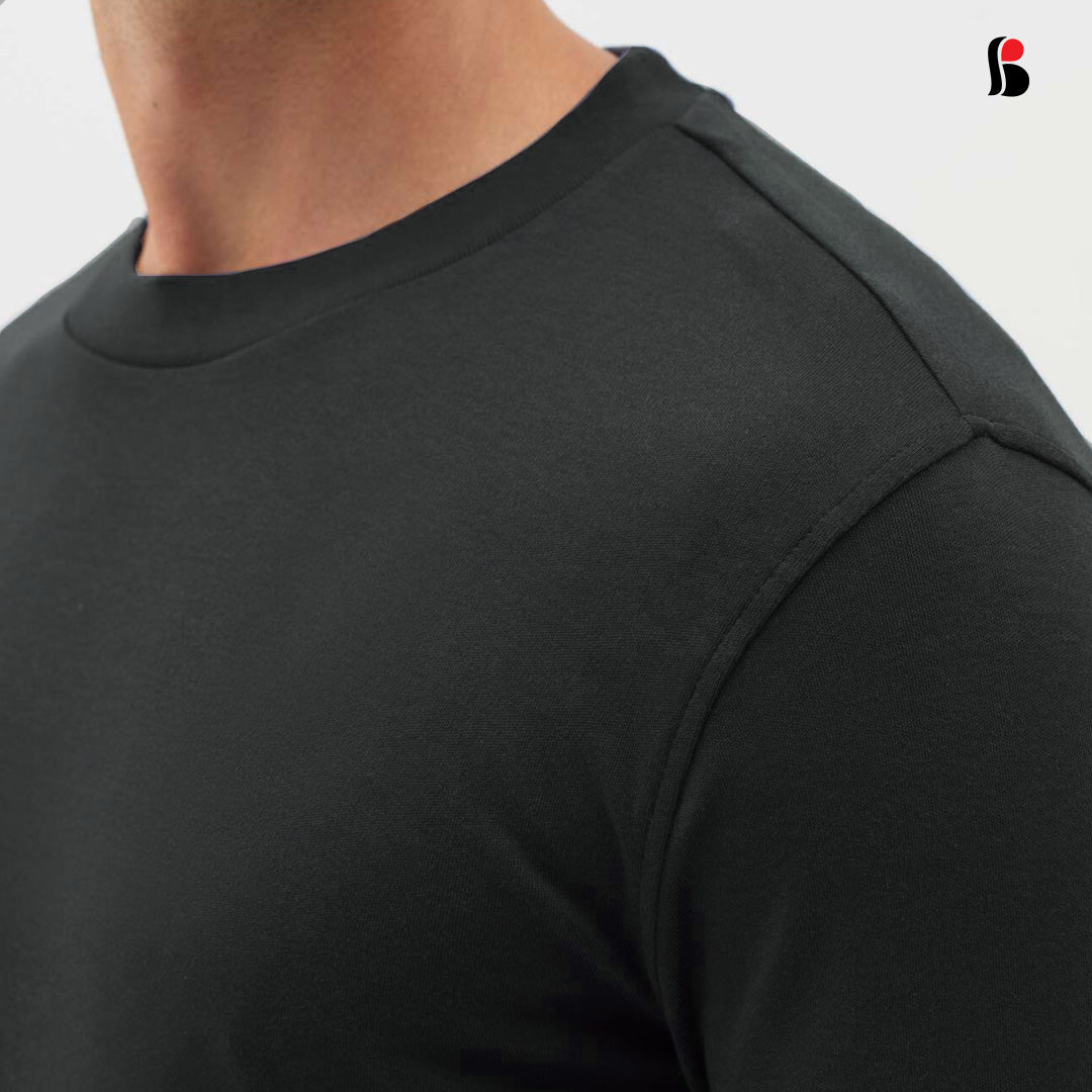 Men's LongSleeve T-Shirt (Coffee) with cuff MLT-438