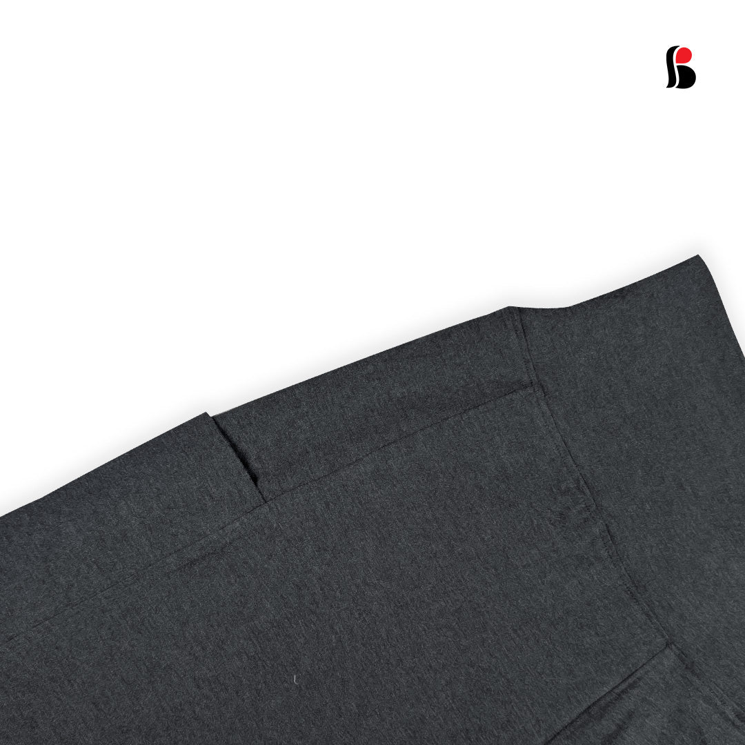 Ladies Yoga Leggings with pocket (Grey Melange)-L325