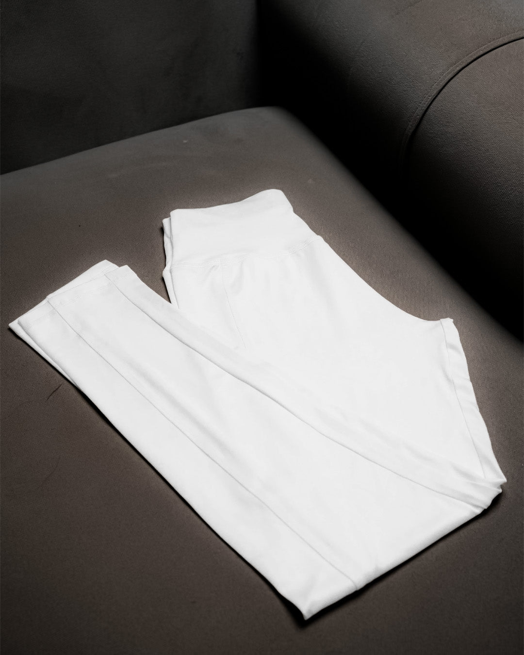 Ladies Yoga Leggings with pocket (White)-L327